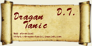 Dragan Tanić vizit kartica